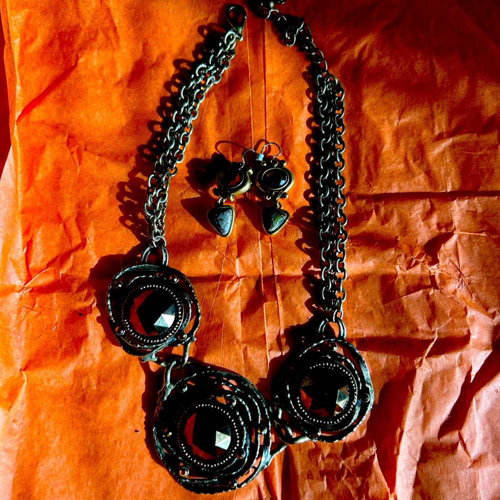 beautiful matching necklace and earrings